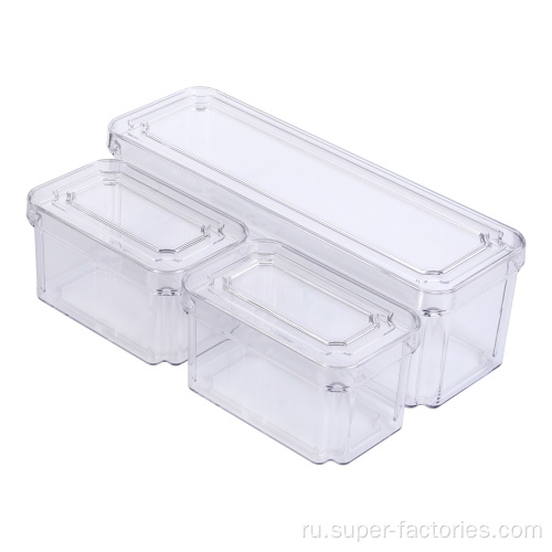 Пластиковый контейнер для хранения продуктов с крышкой
